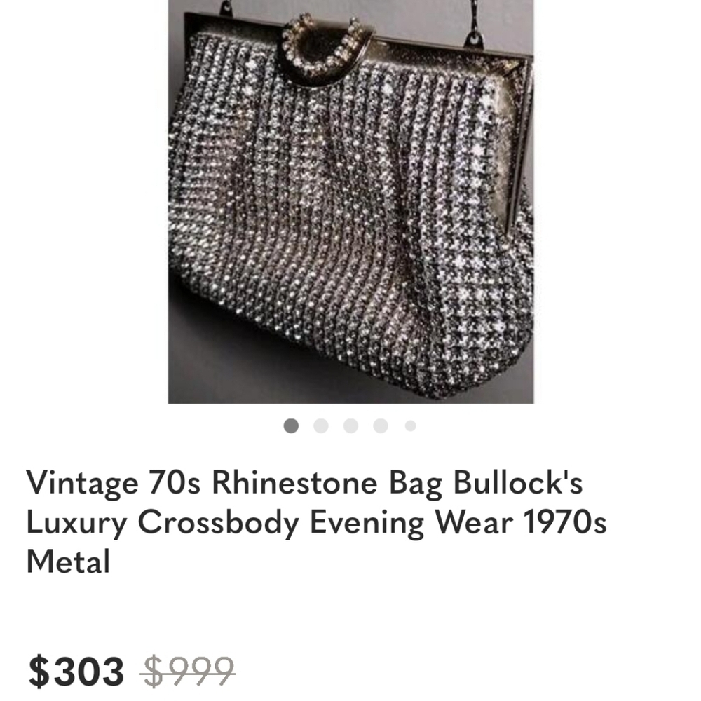 Vintage Crystal Beaded Bag - Picture 10 of 11